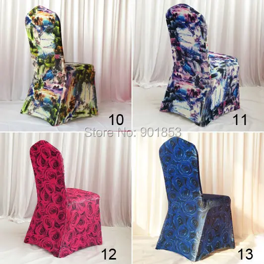 Чехол на стул с принтом из тяжелого спандекса для подводного плавания/лайкры|printed