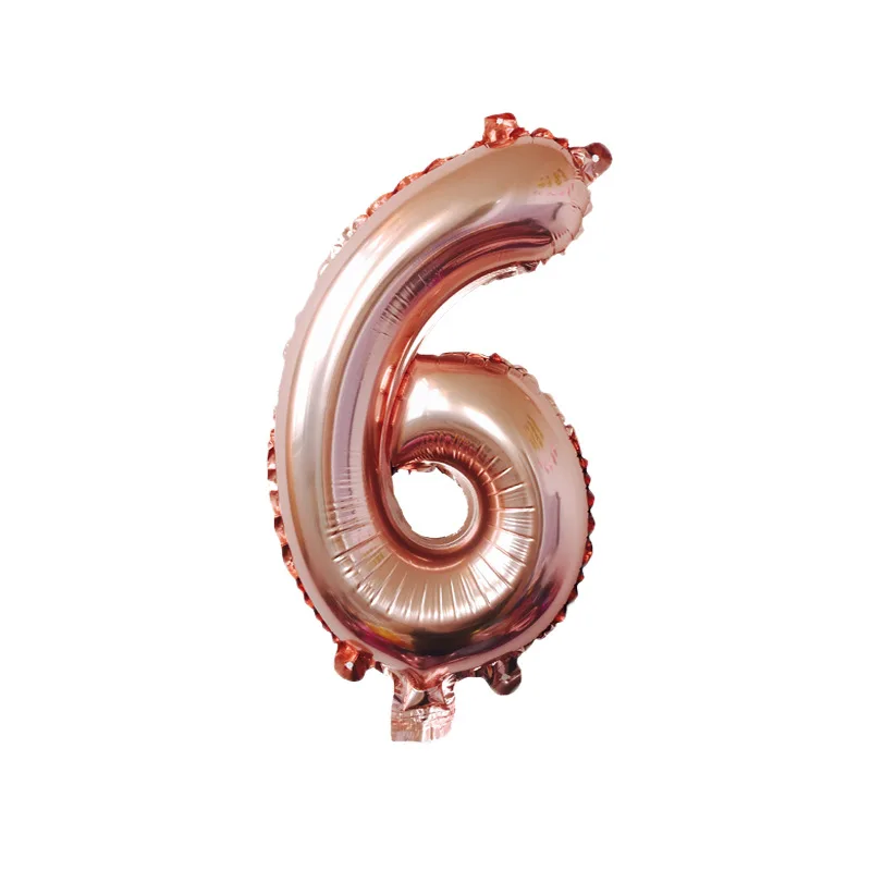 Rose gold 32 дюйма, розовое золото, цифры, воздушные шары, надувной воздушный шарик, цифра, фольга, шары с днем рождения, вечеринки, свадебные украшения, шар - Цвет: Rose gold
