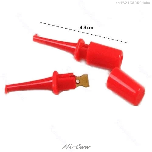 

2018 New 1 Pair Single Hook Clip Test Probe Mini Grabber For Multimeter
