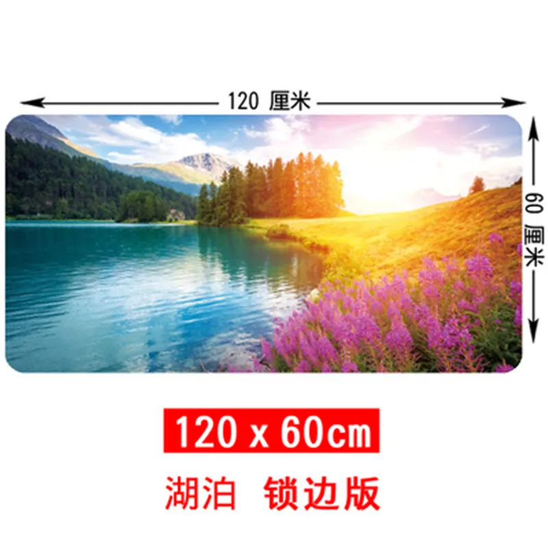 

120x60cm XXL Big World map Mouse pad gamer Scenery Mousepad Keyboard mat Office Table Cushion Decor Anime Landscape Map