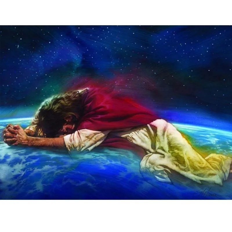 

5D DIY Full Square/Round Diamond Painting Religious Man Rhinestone Man Diamond Embroidery Mosaic Cross Stitch Decor Home Gift