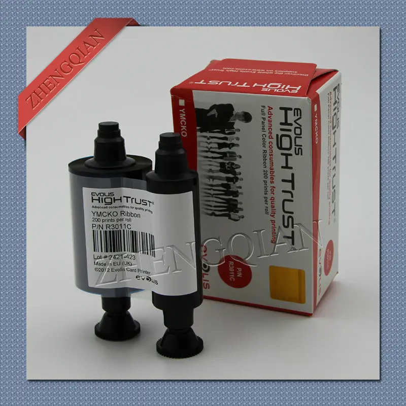 Оригинальная цветная лента Evolis R3011 YMCKO для принтера Pebble4 и Dualys3