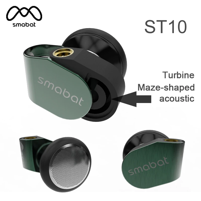 VS Audio Smabat ST10 ST-10 ушные крючки вкладыши металлические наушники HiFi Динамический драйвер Smabat флагманский наушник с разъемом MMCX кабель