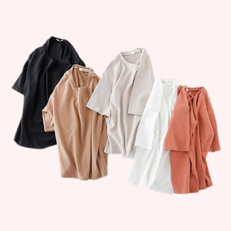 Летняя футболка 6 шт./партия женские новые футболки 2019 Модные Винтажные Хлопковые