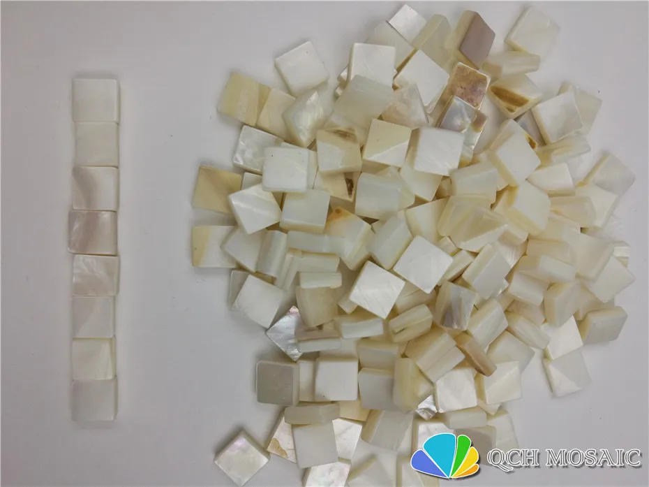 White Freshwater Shell Mother of Pearl Square for Jewelry Making DIY Fashion Earrings Necklaces Material 10x10mm Chip size | Обустройство