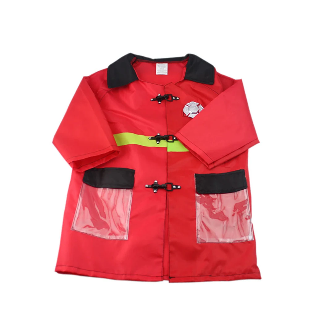 2017 новые детские костюмы пожарных красный пожарный деловой костюм на Хэллоуин