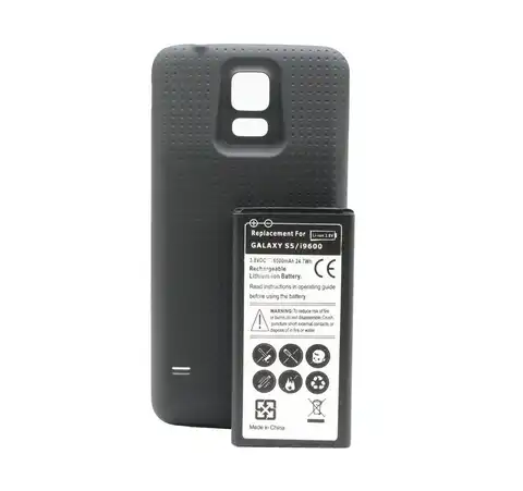 1x6500mAh S5 Расширенный аккумулятор + задняя крышка для Samsung Galaxy S5 SV I9600 I9602 SM-G900T G900F G900V G900P G900A S5 Neo G903