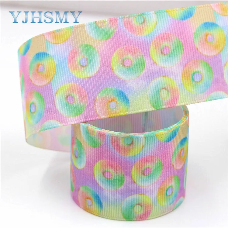 G-18604-338 YJHSMY, G-18604-332, 38 мм 5 ярдов мультфильм цветок печатных корсажная лента, аксессуары для одежды лямки, DIY материалы ручной работы - Цвет: G-18604-338