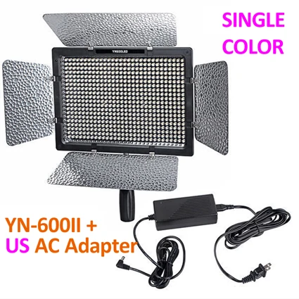Yongnuo YN600 II YN600L II Светодиодный светильник для видео Одноцветный или двухцветный с регулируемой яркостью с адаптером переменного тока пульт дистанционного управления по телефону приложение для DSLR - Цвет: Красный