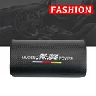 Автомобильные подушки для шеи, обе стороны, ПУ кожа, один подголовник, Чехол Для Mugen Power Honda Civic Accord CRV Hrv Jazz, автомобильный Стайлинг