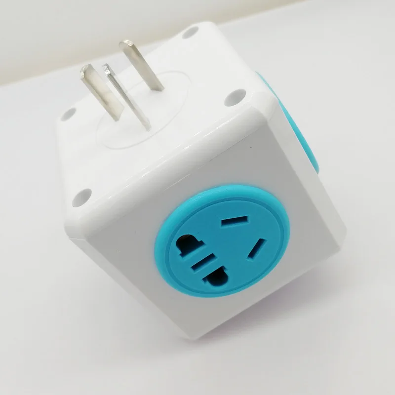 Universal standard cube socket 110-250V 10A 4 sockets with 2 USB ports 5V 2A adapter 2500W household | Обустройство дома