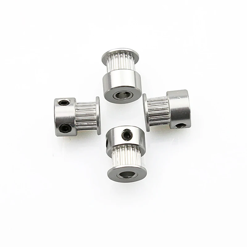 4pcs/lot gt2 5mm 16 20 teeth Timing GT2-16 pulley Alumium Bore fit forbelt Width 6mm for anet A8 A6 E10 3D Printer parts |