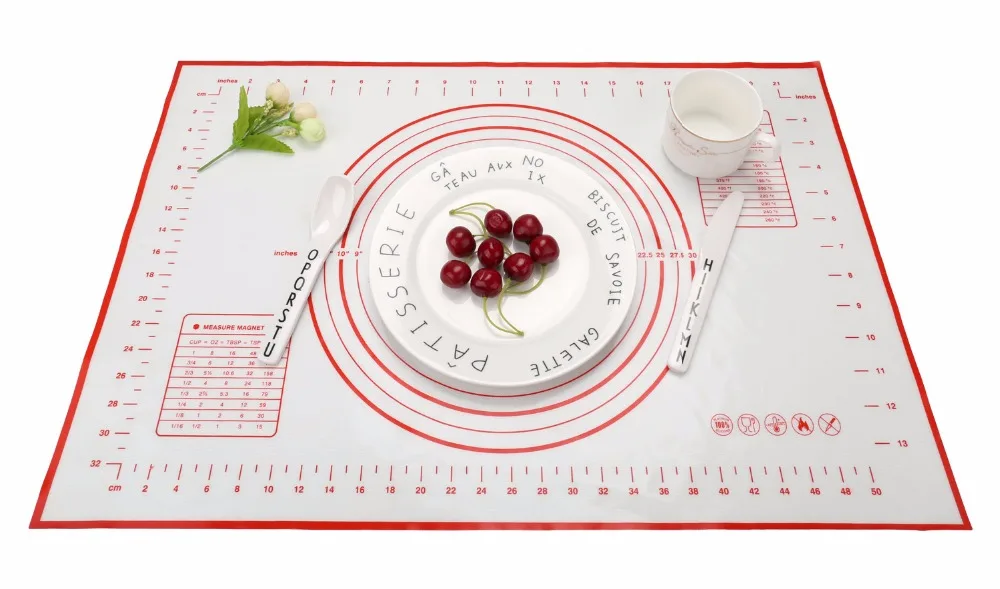 1PC 40*60cm Rolling Dough Non-stick Mat Oven Silicone Mat Pastry Tool Liner Pad Kneading Dough Baking Mat Dumpling Sheet LB 309