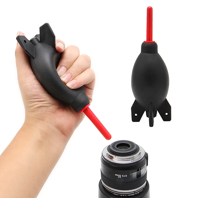 AkoMatial Portable Professional Rocket Shaped Silicone Air Blower Blaster Lens Duster Pump Cleaner for DSLR Camera Keyboard Cleaning 
