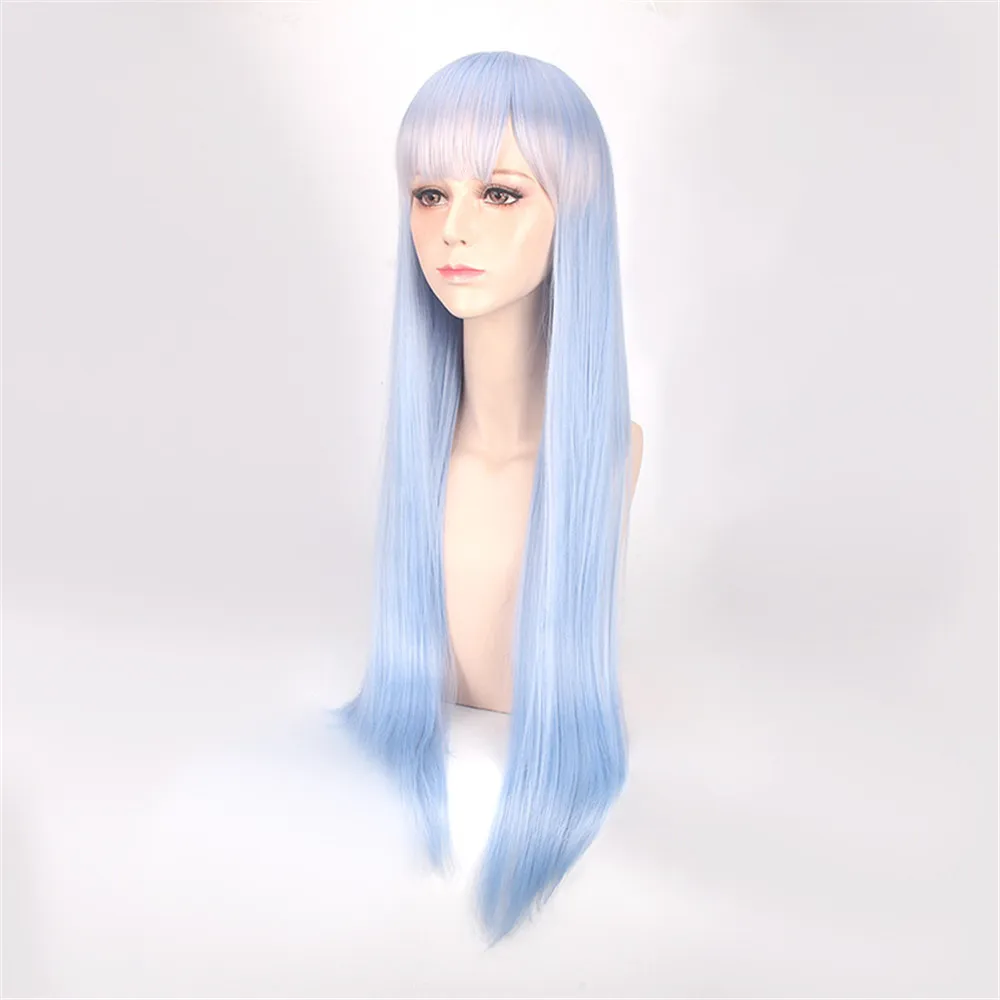 Re:Life In A Different World от Zero Ram Rem длинный прямой светло-голубой карнавальный парик 80 см