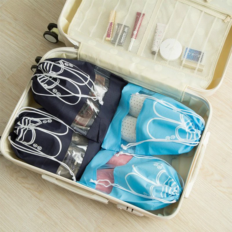 2 шт./компл. сумка для путешествий на шнурке багажа женская обувь нижнее белье