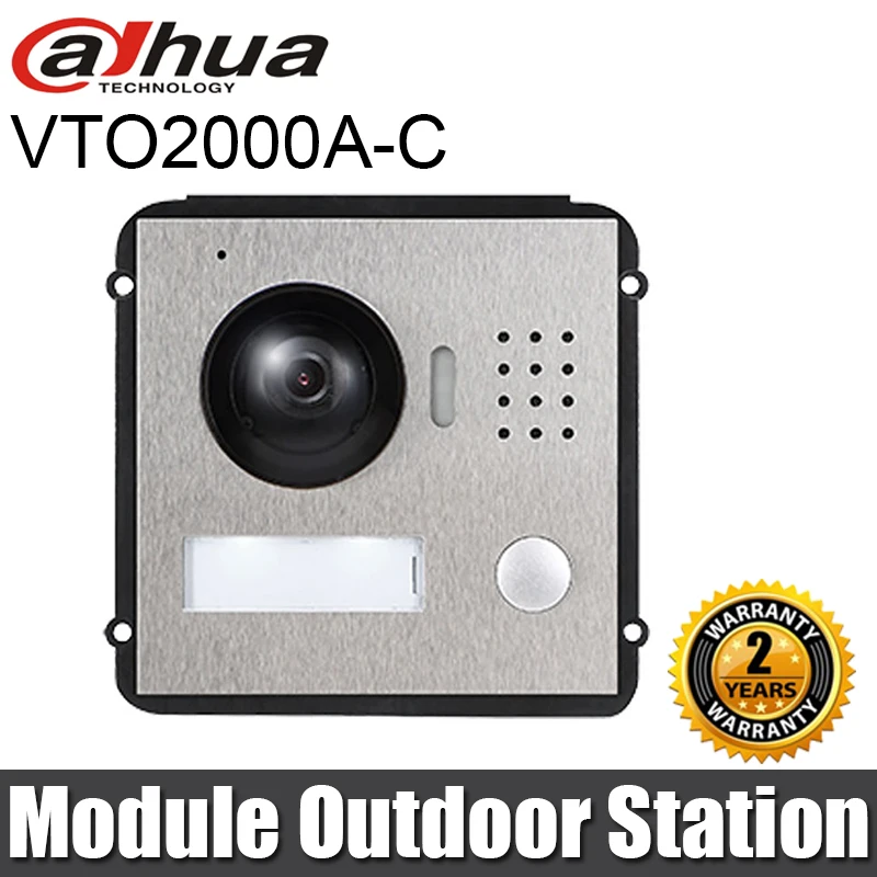 Dahua VTO2000A C IP POE наружный металлический видеодомофон с поддержкой P2P|door phone|video intercom