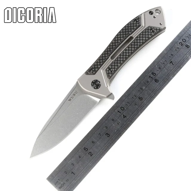 DICORIA ZT 0801 шарикоподшипник тактический складной Ножи M390 лезвие Титан ручка