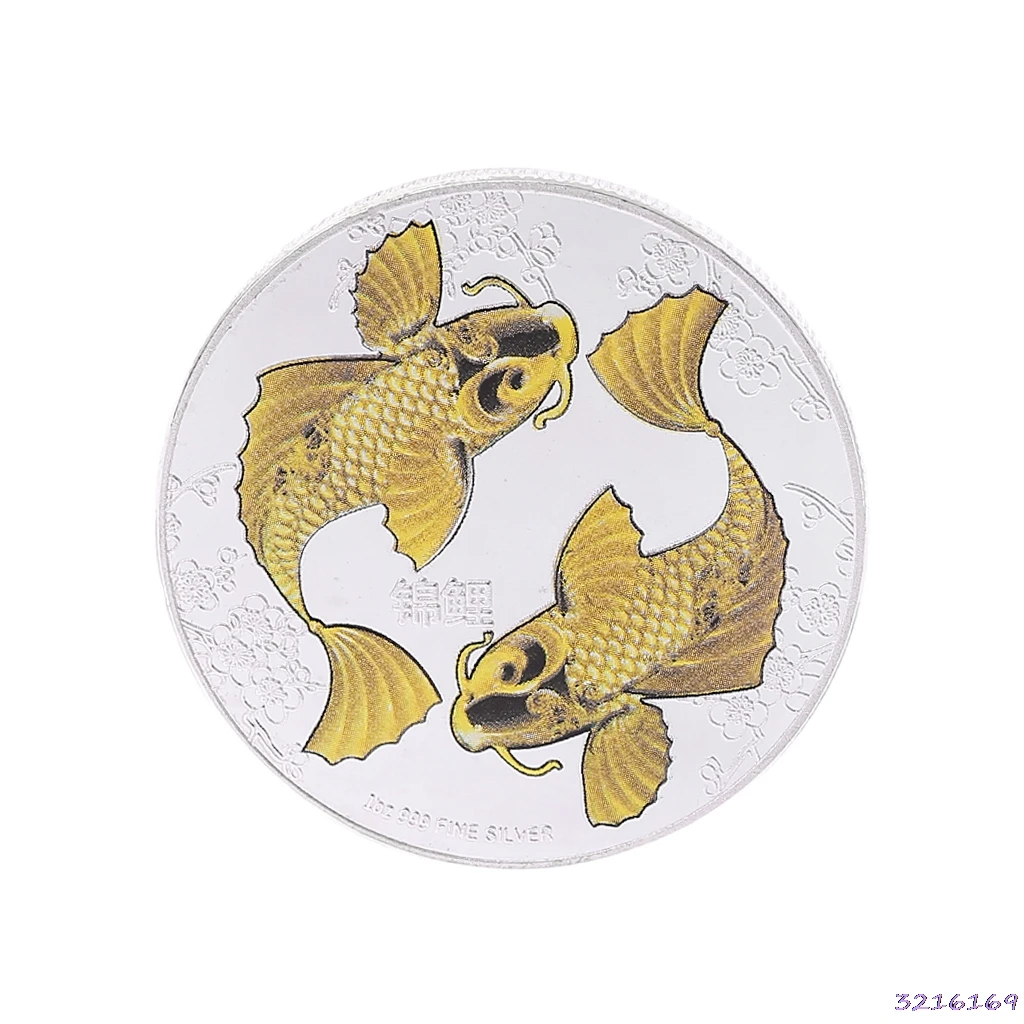 

New Niue Island Commemorative Coin China Koi Fish Lucky Souvenir Gift Collection