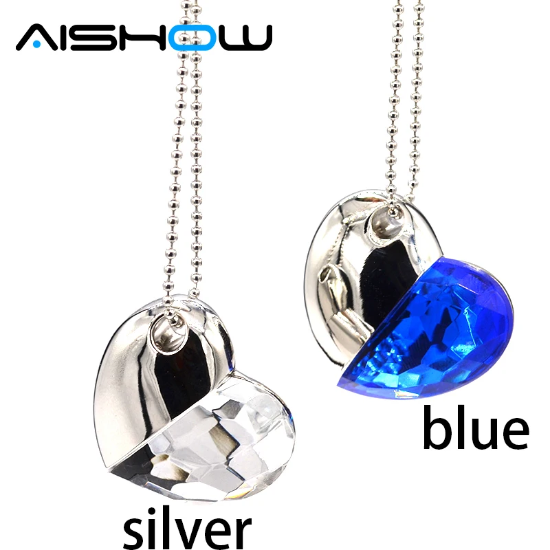 Pen drive Beautiful heart pen driver 64GB 32GB 16GB 8GB 4GB Metal U disk Cristal usb flash memory stick de | Компьютеры и офис