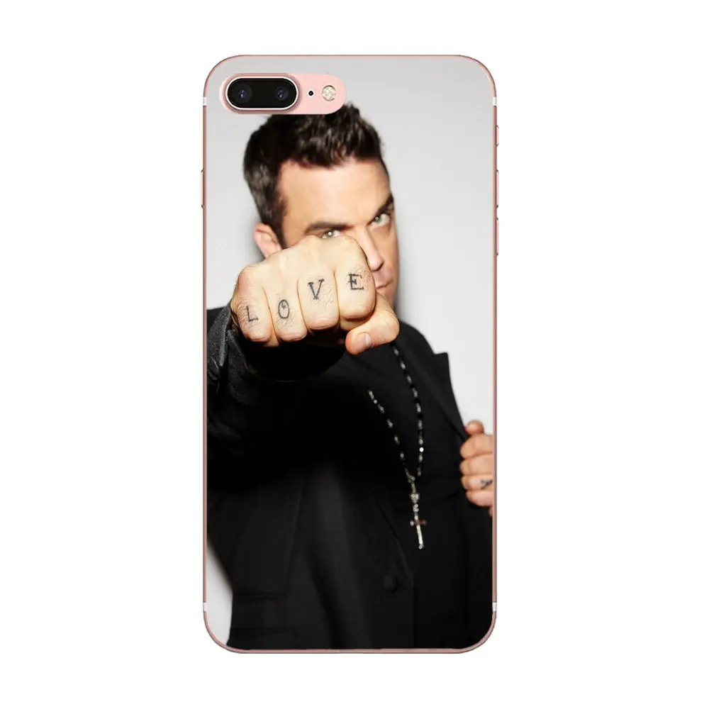 Uk Singer Star Robbie Williams Мягкий ТПУ топ продаж для Apple iPhone 4 4S 5 5C 5S SE 6 6S 7 8 Plus X XS Max