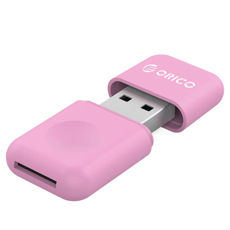 Pink ORICO CRS12 USB3.0 двойной кард-ридер для tf-карты мини многофункциональный дизайн-светильник розовый - Цвет: Pink