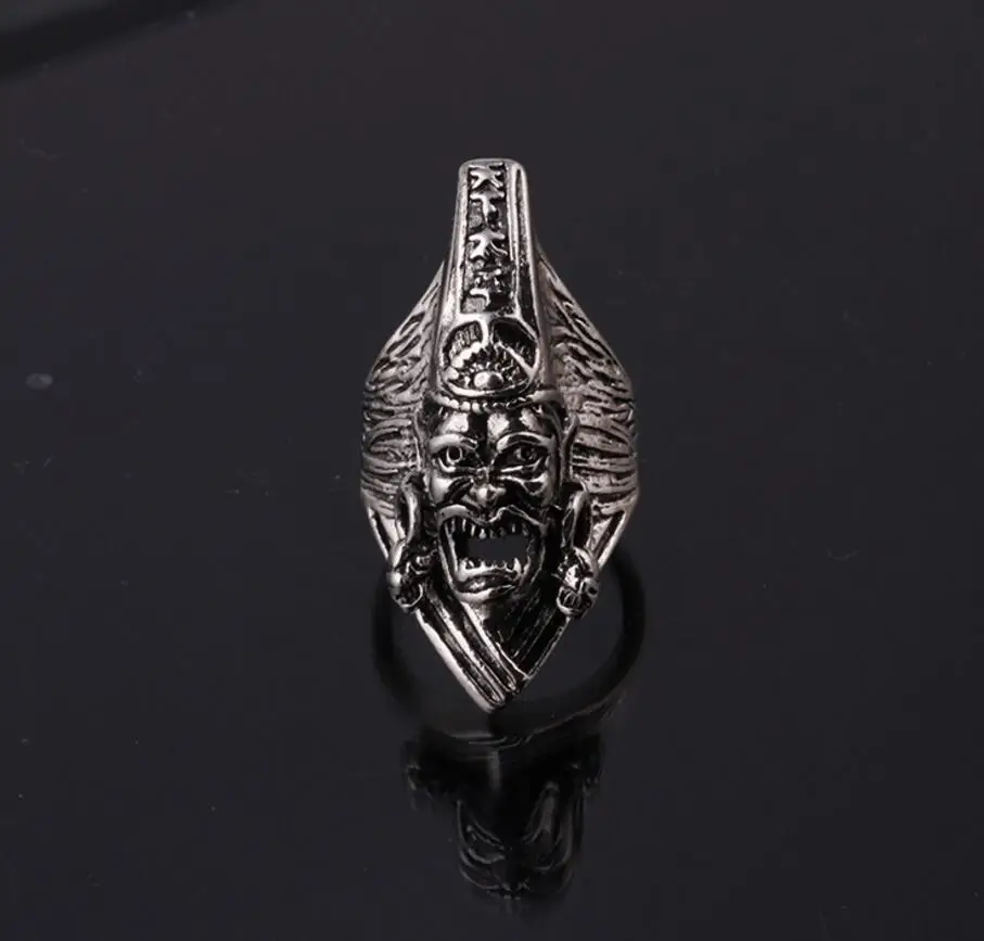 Модное кольцо унисекс из нержавеющей стали в стиле панк регулируемое