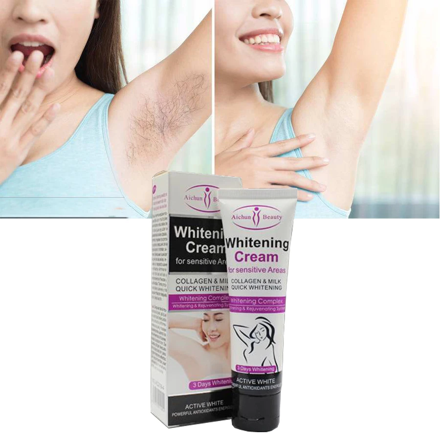 

Hot Aichun Beauty Armpit Whitening Cream Body Creams Between Legs Knees Private Parts Whitening Formula Armpit Whitener Intimate