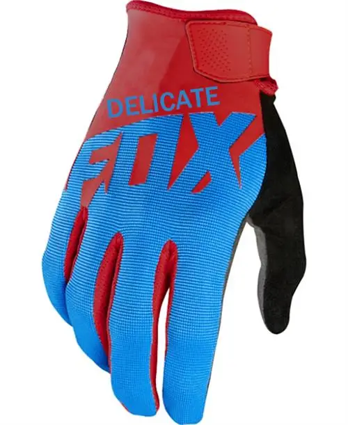 Blue Red Ranger MX желтые перчатки для езды на мотоцикле, горном бездорожье, на велосипеде, DH, гоночные перчатки для взрослых - Цвет: Blue Red