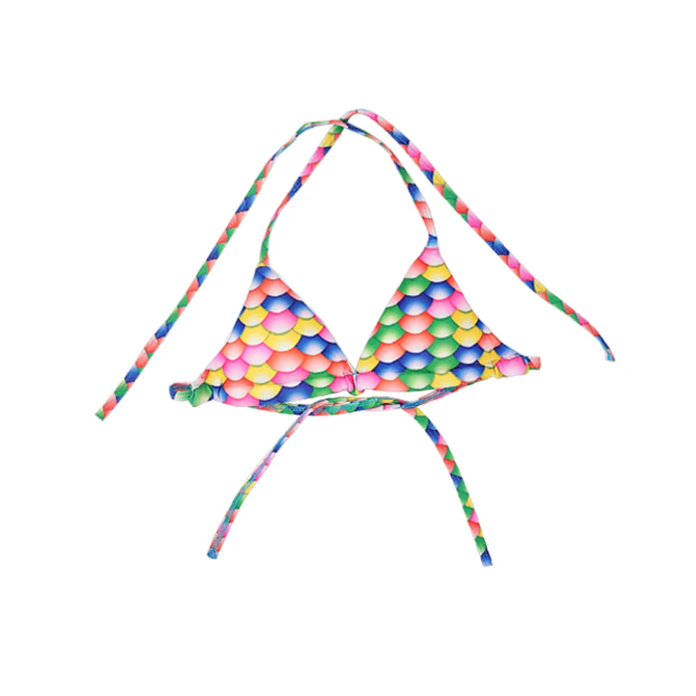 Женское бикини с хвостом русалки Раздельный купальник в горошек пляжная одежда