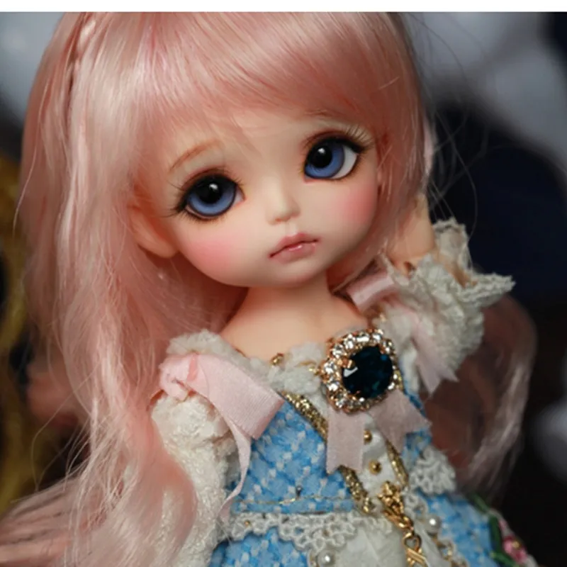 1/8 BJD куклы / SD Веселая Мода Милая желтая кукла с глазами для маленькой девочки