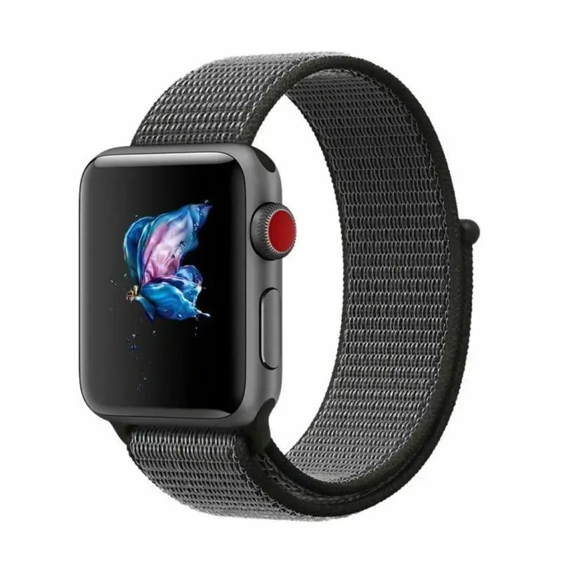 Нейлоновая тканая Спортивная Петля Браслет ремешок для часов Apple iWatch серии 4 3 2