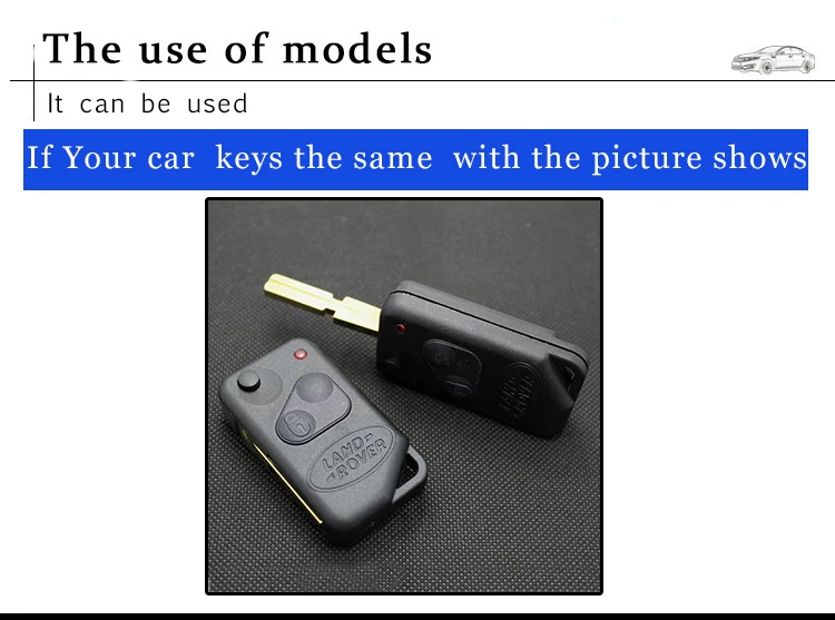 PINECONE для Land Rover Discovery Range 2 кнопки необработанное Латунное лезвие модифицированный