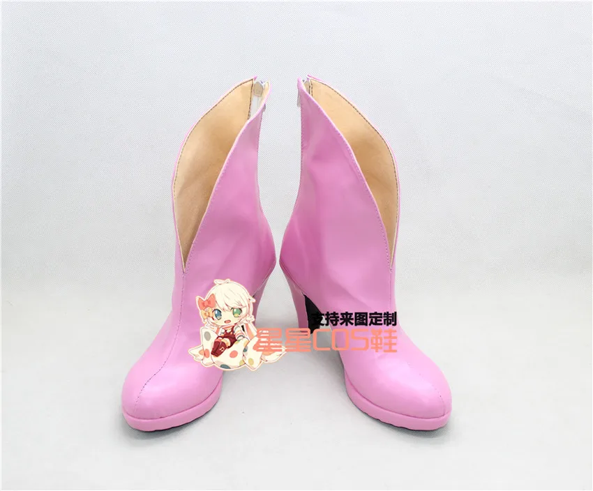 

Code Geass Nunnally Vi Britannia Nunnally Pink Girls Cosplay Shoes Boots X002