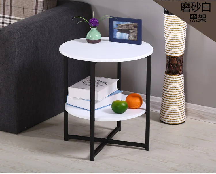 Louis Fashion Coffee Tables Simple Mini Sofa Circular Modern Simple Living Room Telephone Rack