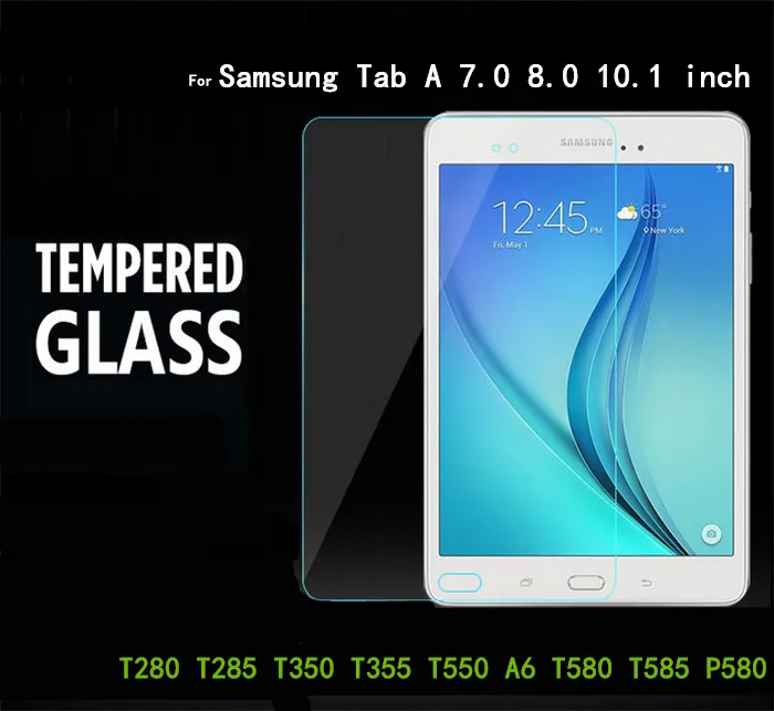 Tab A Стекло протектор для samsung Galaxy Tab A 7,0 8,0 9,7 A6 10,1 T280 T285 T350 T355 T550 T580 P580 планшет Экран протектор