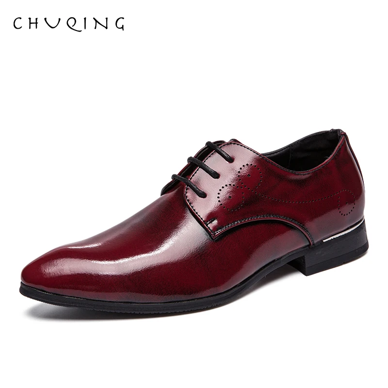 CHUQING/2019 Роскошные Мужские модельные туфли больших размеров 38-48 кожаные