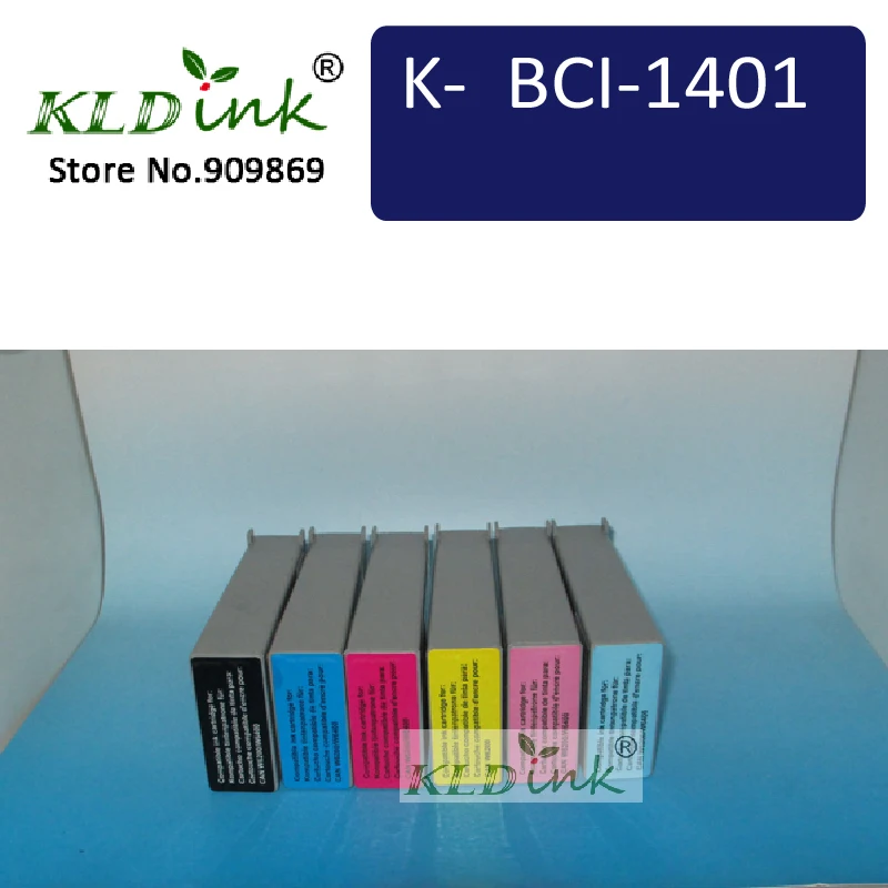 

6 шт. BCI-1401 картриджи для принтера W7250, W6400, W6200