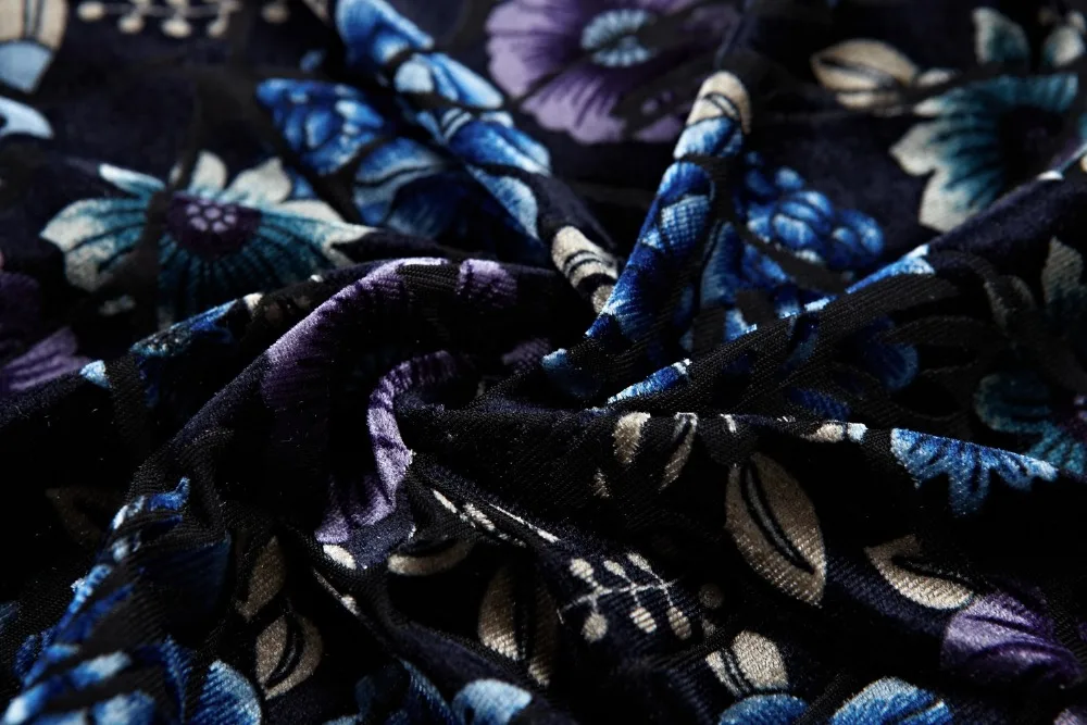 Мужская осенне-зимняя Цветочная рубашка с длинным рукавом прозрачная Золотая