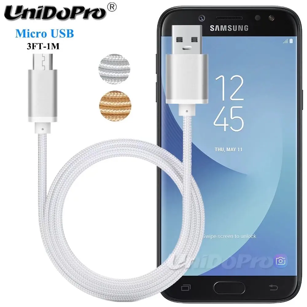 Кабель Micro USB для быстрой зарядки Samsung Galaxy J4 + J6 J2 Core J8 On6 On7 Prime On8 A7 2018 A750F кабель