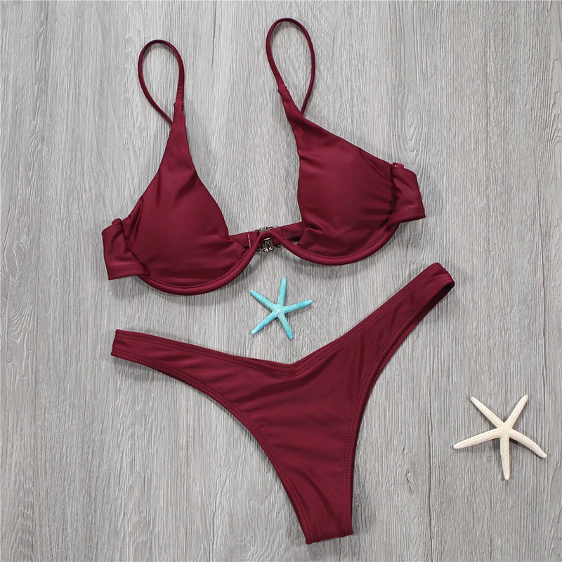 Сексуальный пляжный бикини набор для женщин плюс размер 2017 верх треугольный низ