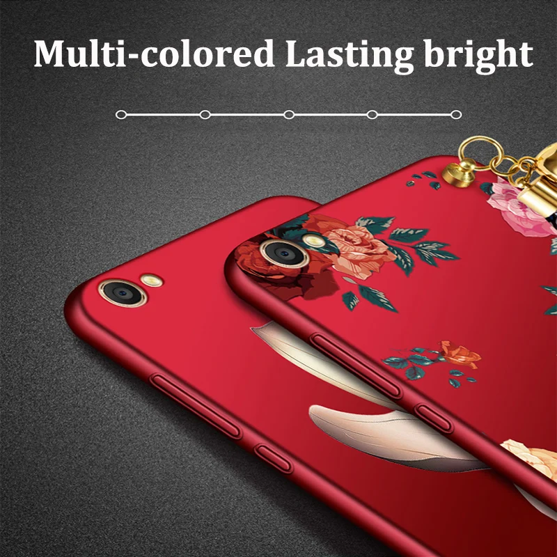 5 дюйма для vivo V5 V5S чехол цветы Мягкий телефона V S задняя крышка v5 защиты оболочки