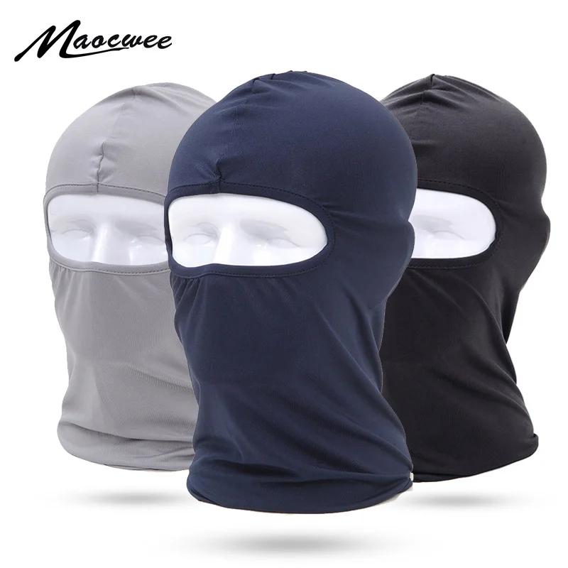 

MAOCWEE Comfortable Lycra Balaclava Hat Headwear Face Mask Helmet Inner Cap Winter Ski Motorcycle Veil Full Face Neck Guard Mask