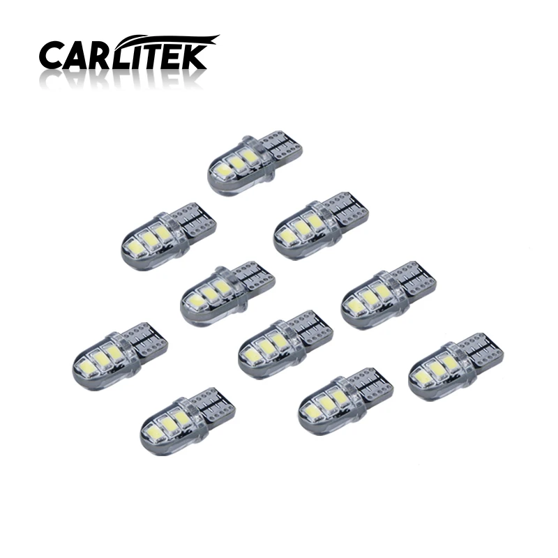 CARLitek Автомобильные светодиодные лампы T10 2835 6SMD автомобильные W5W 168 194 Светодиодные