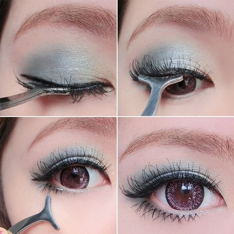 Аппликатор MINCH из нержавеющей стали для искусственных ресниц|false eyelashes tweezers|eyelash