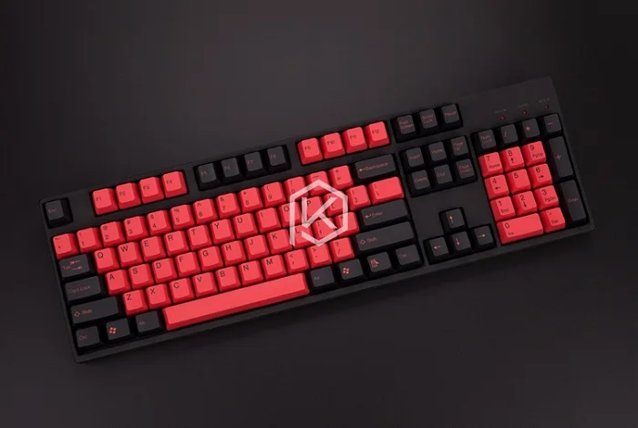 Keycaps Diablo x1 Taihao pbt, двойные брелки для самостоятельной сборки, игровая механическая клавиатура, цвет: черный, оранжевый, голубой, Радужный светильник, серый - Цвет: Keycaps Diablo x1