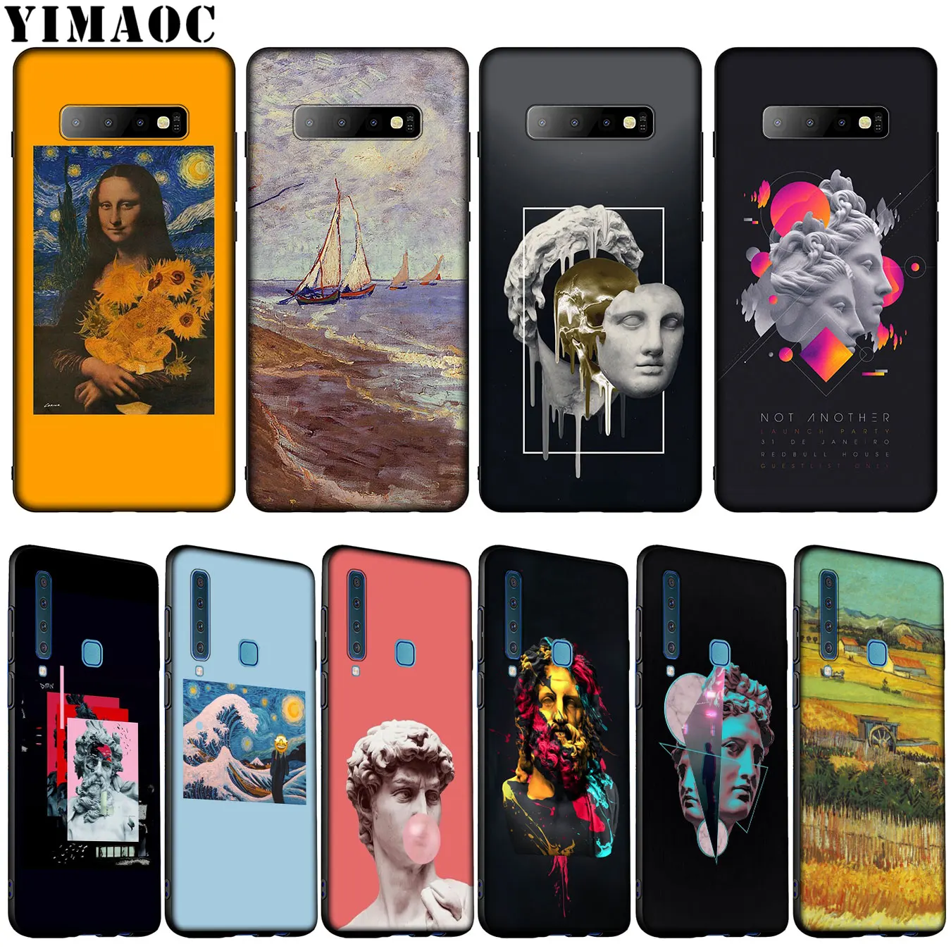 YIMAOC отличное искусство эстетика Мона Лиза Дэвид Ван Гог мягкий чехол для Samsung Galaxy