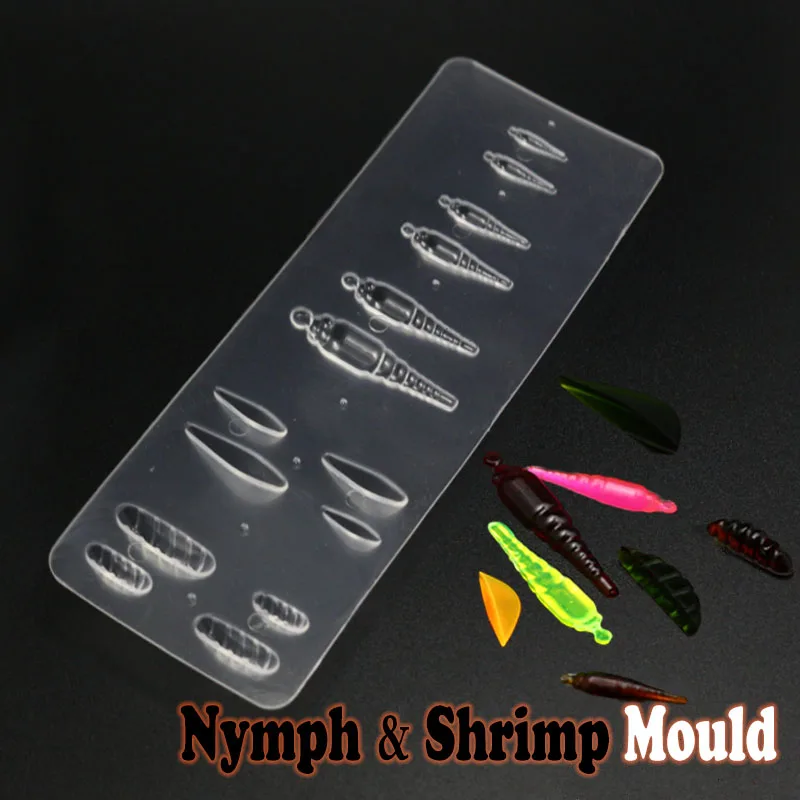 Королевский Sissi 1 комбо мухобойка УФ полимерные формы креветки Nymph& minnow формы рыбы Ассорти УФ смолы формы мухобойка инструменты