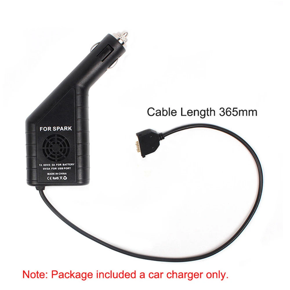 Универсальное автомобильное зарядное устройство 2 в 1 с USB портом и пультом