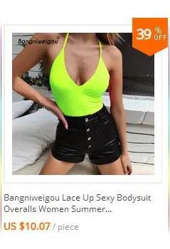 Bangniweigou одно плечо с длинным рукавом вырезанный комбинезон для женщин Лайм зеленый облегающий костюм комбинезон пикантный комбинезон с открытой спинкой